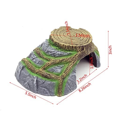 JIHAQUA Bearded Dragon Tank Accessories Medium Reptile Hide Reptile Hides and Caves for Gecko - Image 2
