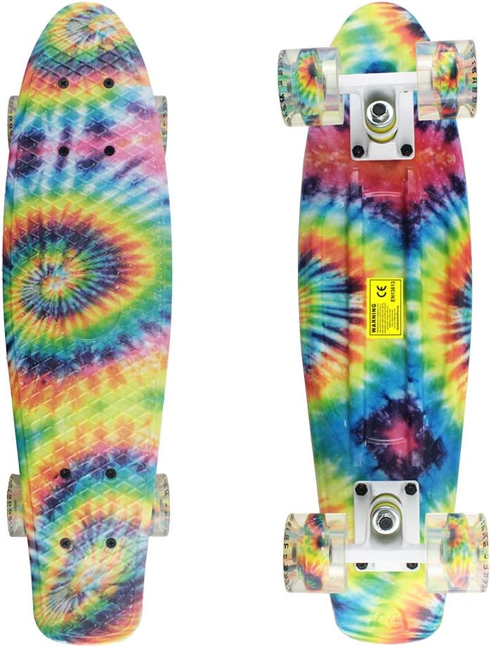 Meketec Skateboards Complete 22 Inch Mini Cruiser Retro Skateboard for Kids Boys Youths Beginners - Image 2