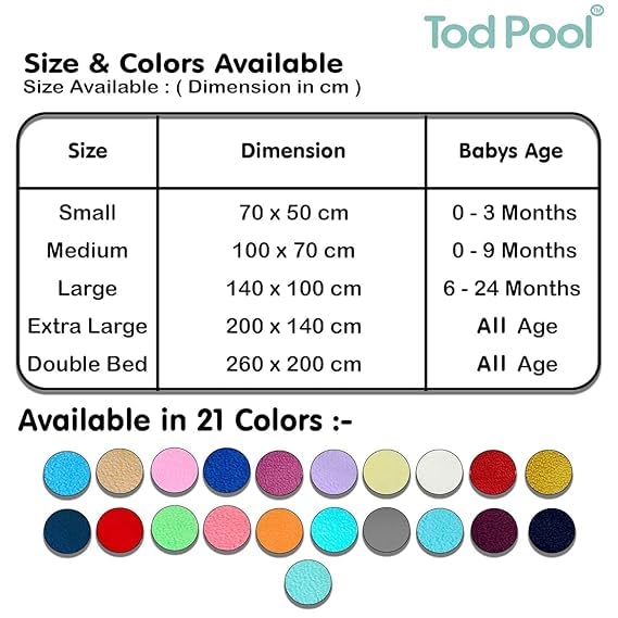 Tod PooL حامي سرير تويد بول القابل للتنفس | فليس مضاد للتكتل عالي الامتصاص قابل للغسل | ورقة مقاومة للماء سريعة الجفاف | ورقة حامي سرير للأطفال والبالغين | (مارون، صغير) - Image 5