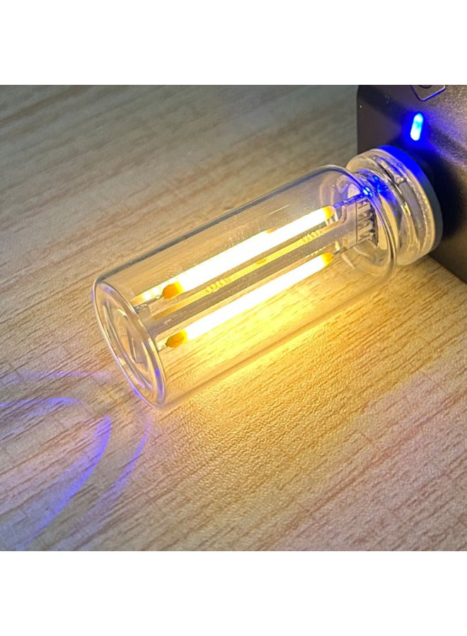 Night Light Touch Bedside Car Atmosphere Light Ceramic Glass Bottle Romantic Mini-Color:Warm Light 2700k (Touch Double Filament)  - Image 1