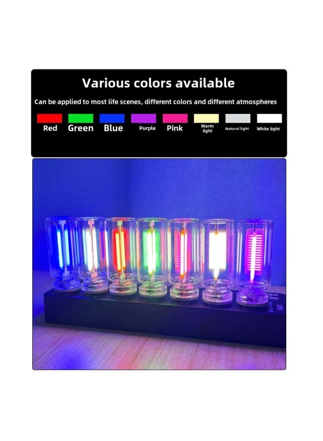 Night Light Touch Bedside Car Atmosphere Light Ceramic Glass Bottle Romantic Mini-Color:Warm Light 2700k (Touch Double Filament)  - Image 3
