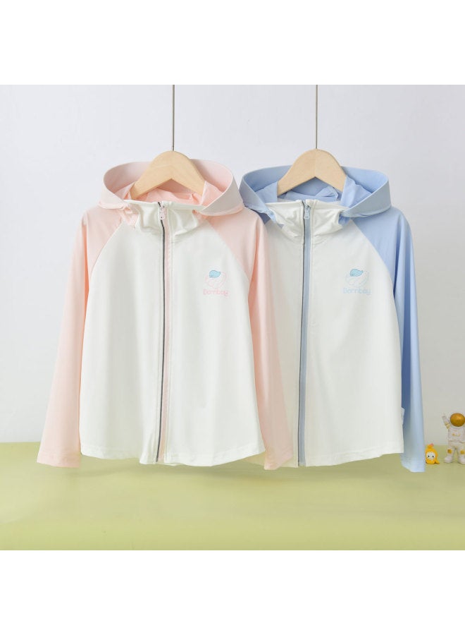 Bornbay Summer Kids' Lightweight Jacket, Boys & Girls Hooded Cardigan Long Sleeve Breathable Thin Top - Image 5