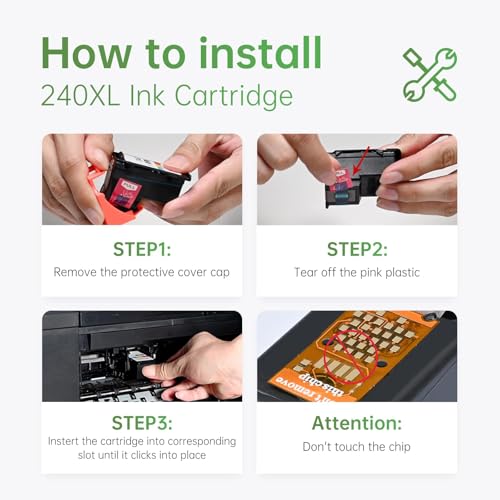 LEMERO PG-240 XL 240XL Black Ink Cartridge Remanufactured for Canon 240XL Ink Cartridge Work with Canon PIXMA MG3620 MG2120 MG3120 MG4120 MG2220 MG3220 MG3520 MX472 TS5120 Printers (Black, 2-Pack) - Image 4