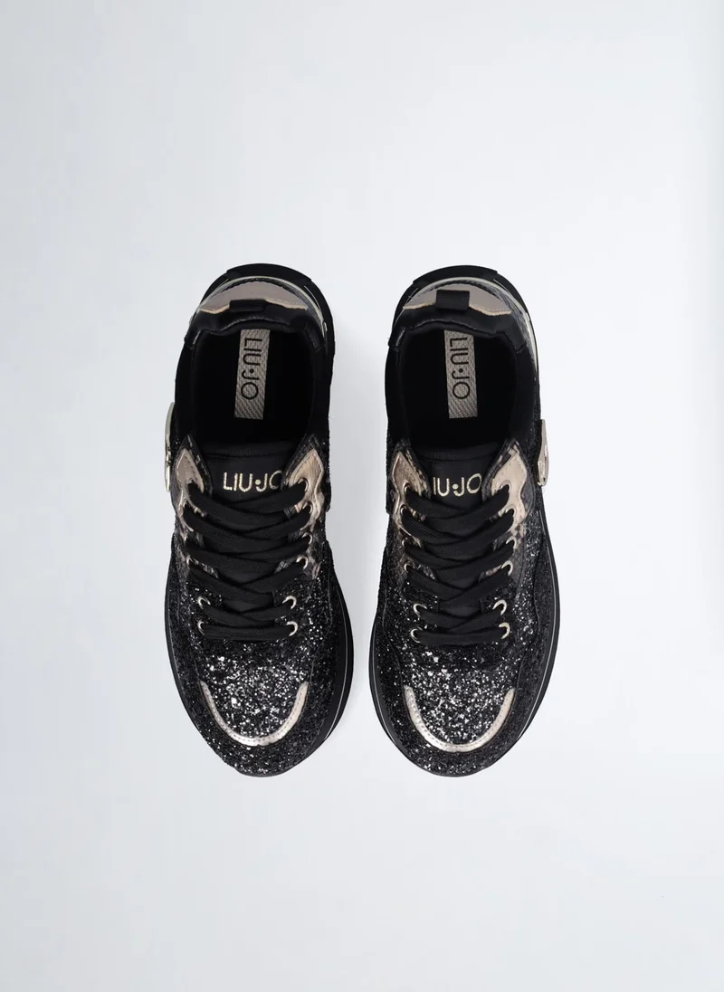 Liu Jo Platform Sneakers with Glitter