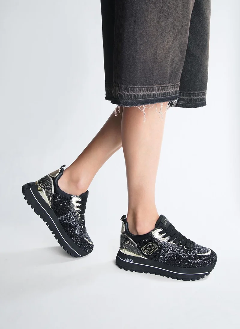 Liu Jo Platform Sneakers with Glitter