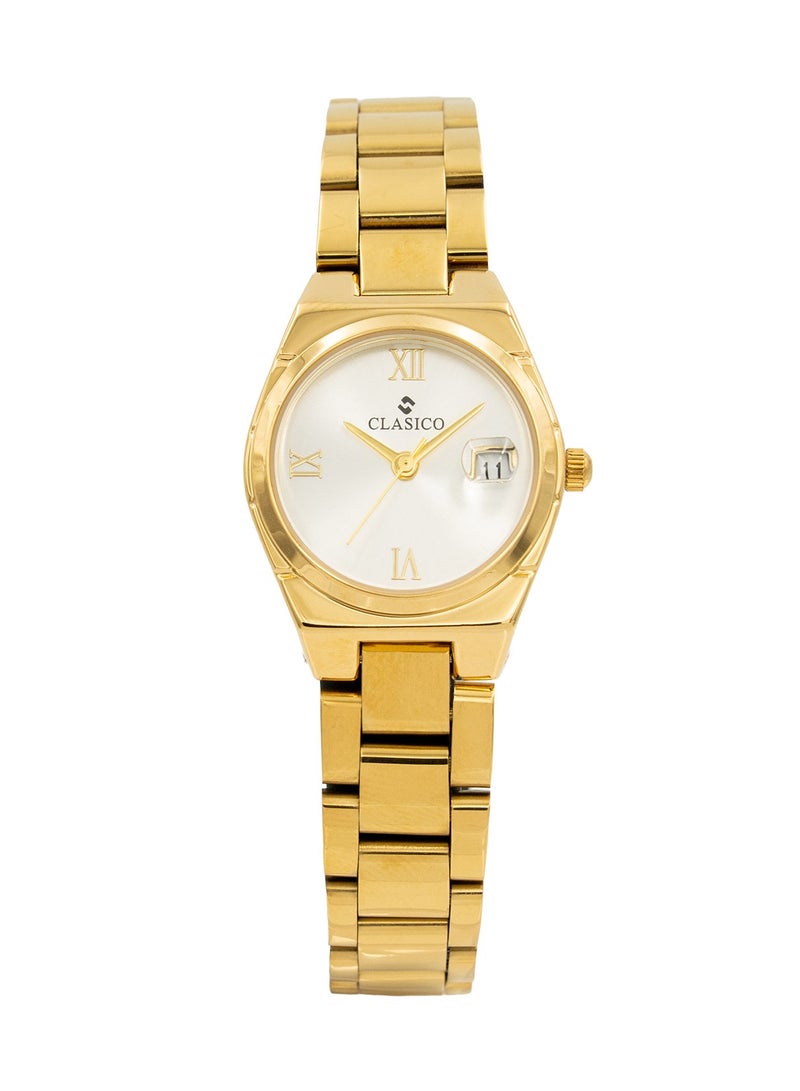 Clasico Elara Women Elegant Analog Watch 30mm – Gold - Image 1