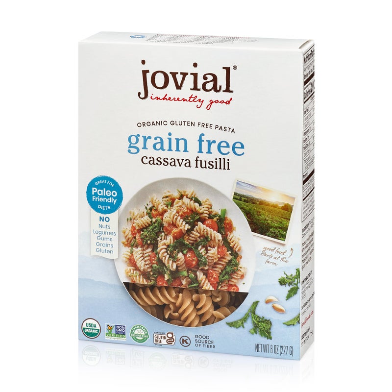 Jovial GrainFree Cassava Fusilli  Fusilli Organic Gluten Free Pasta Fusilli Pasta Cassava Pasta Paleo Pasta GrainFree NonGMO HighFiber  8 Oz 1 Pack - Image 3