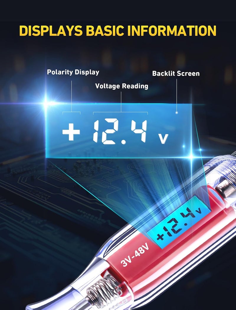 JASTIND 3-48V DC Digital Circuit Tester - Image 3