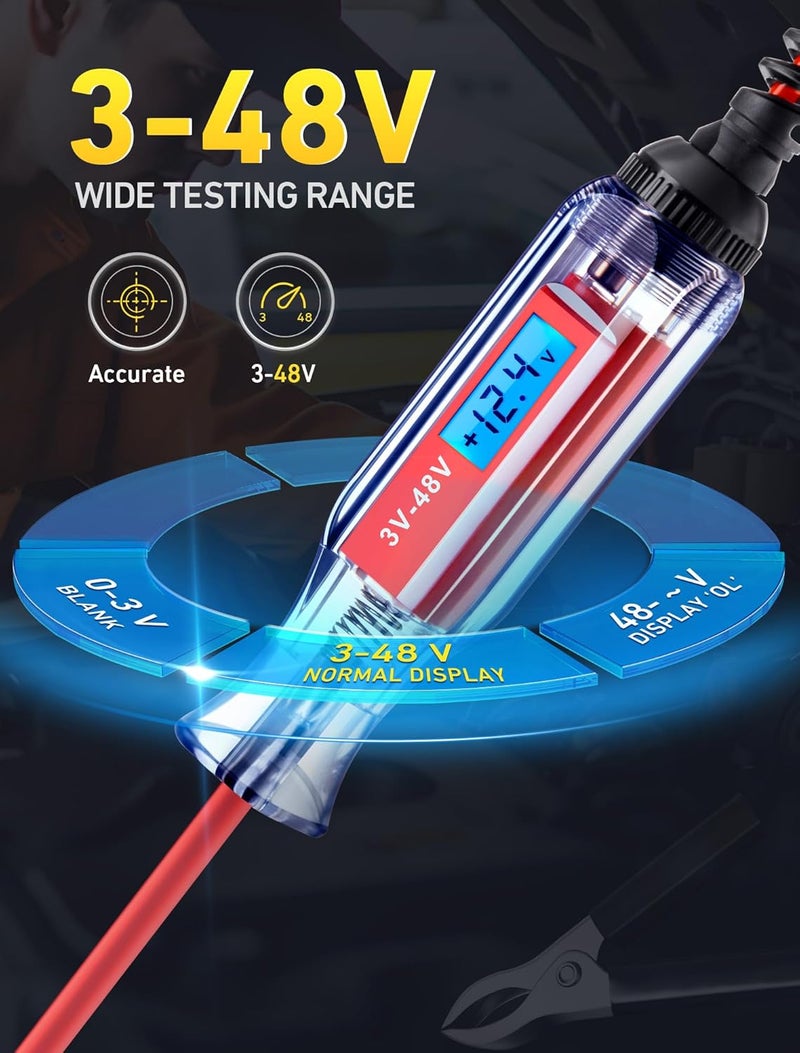 JASTIND 3-48V DC Digital Circuit Tester - Image 2