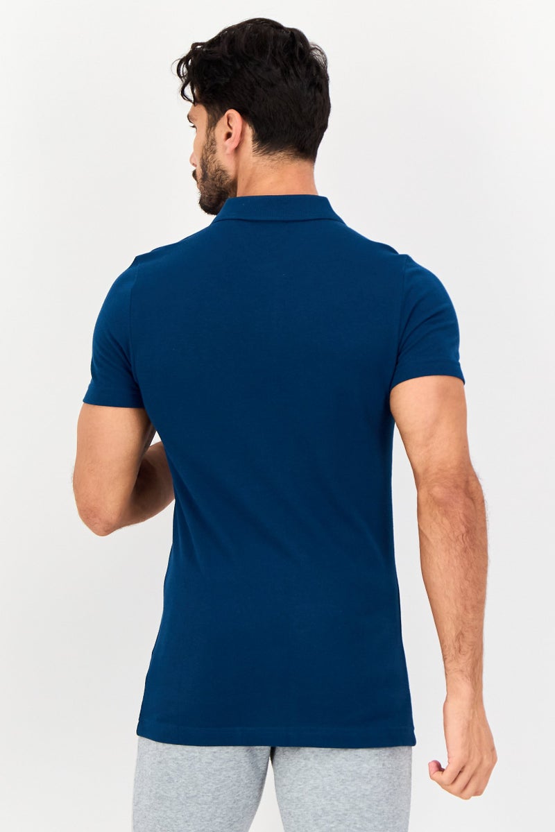 PUMA تي شيرت بولو قصير الأكمام للرجال، رياضي، خارجي، أزرق مائل إلى الأخضر - Image 3