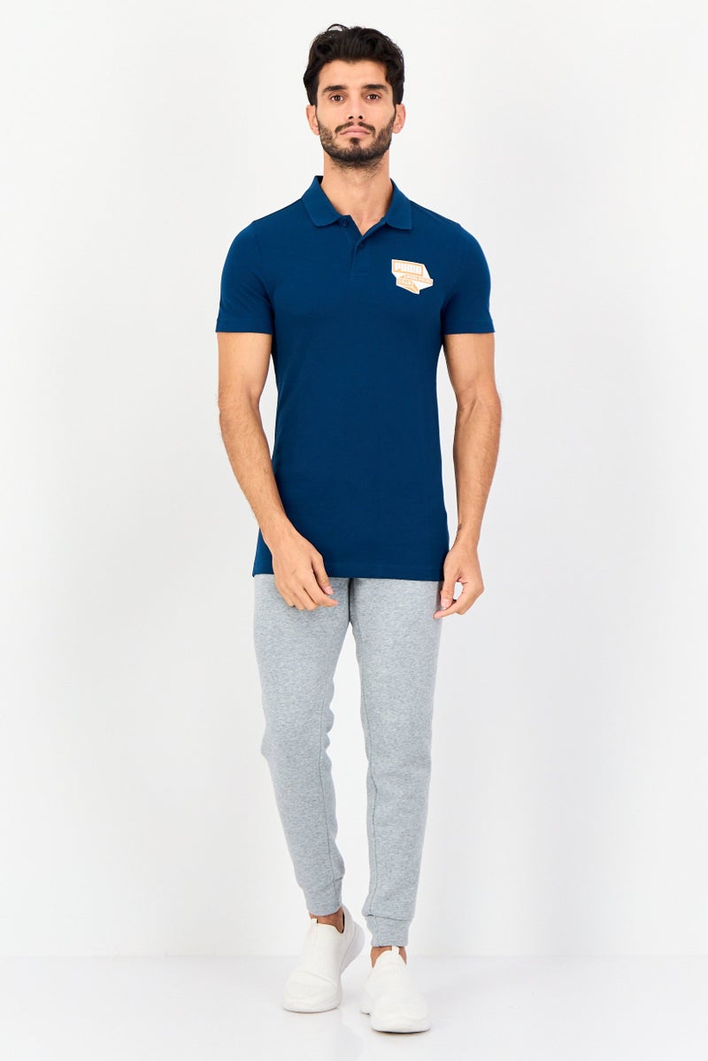 PUMA تي شيرت بولو قصير الأكمام للرجال، رياضي، خارجي، أزرق مائل إلى الأخضر - Image 2