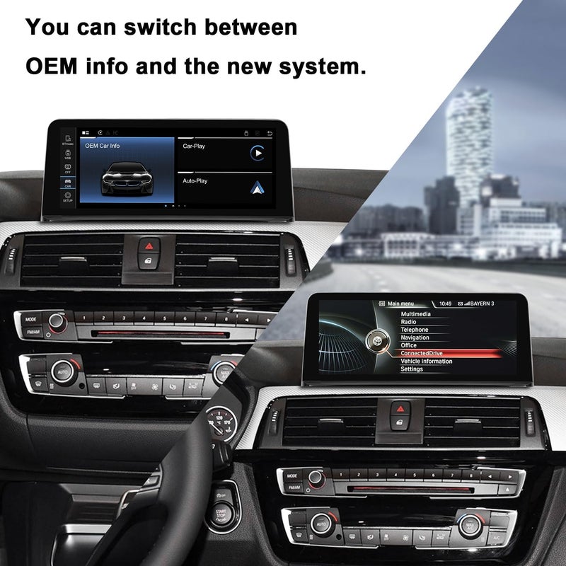 PEMP 10.25" Linux Head Unit for BMW 3 Series F30 F20 NBT CIC with Wireless and Wired CarPlay and Android Auto - Image 4
