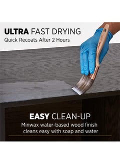 Minwax 222224444 Polycrylic Protective Wood Finish Clear Matte Pint  - Image 5