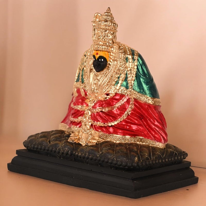 KariGhar Tulja Bhawani Idol Perfect for Car Dashboard and House Warming Multicolor 4 Inch - Image 4
