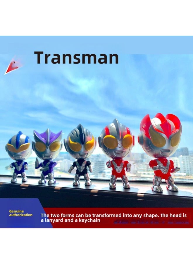 null - Deformation Toys Gashapon Doll Robot Model Kindergarten Cake Baking Ornaments Doll Machine Lucky Draw Small Gifts-Color:G13-orange Bag (applicable To 75mm Gashapon) - Image 1