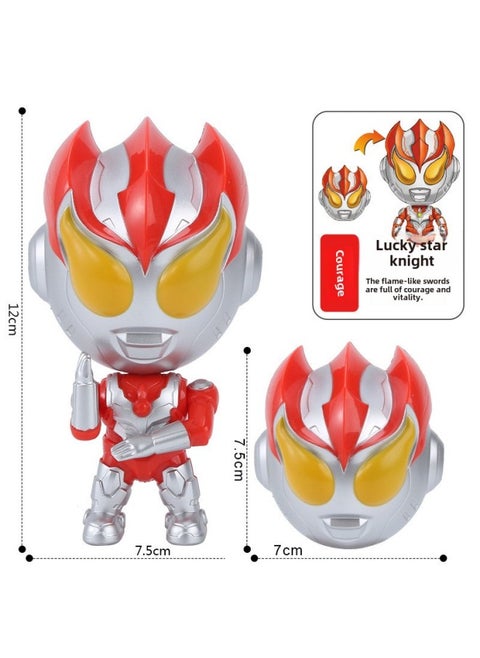 Deformation Toys Gashapon Doll Robot Model Kindergarten Cake Baking Ornaments Doll Machine Lucky Draw Small Gifts-Color:G13-orange Bag (applicable To 75mm Gashapon)