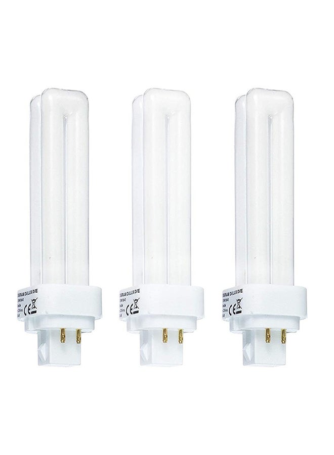 OSRAM 3-Piece Four Pin Daylight Compact Fluorescent Lamp 18 W CFL Bulb - Image 1