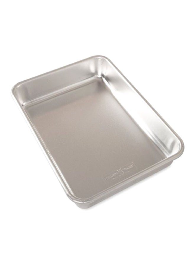 نورديك وير صينية كيك مستطيلة الشكل مصنوعة من الالومنيوم النقي من ، لون فضة، 9 × 13 انش 46600AHS - Image 2