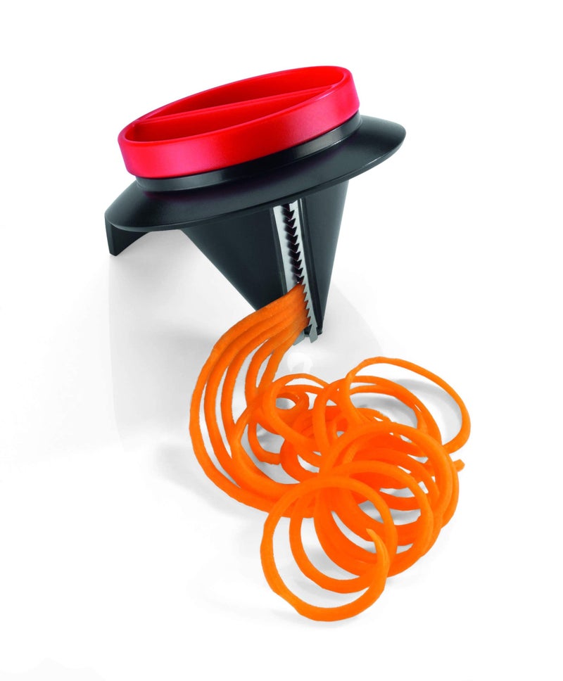 triangle Endless Julienne Cutter - Compact Stainless Steel Spiralizing Tool for Vegetable Noodles - Dishwasher Safe - Image 2