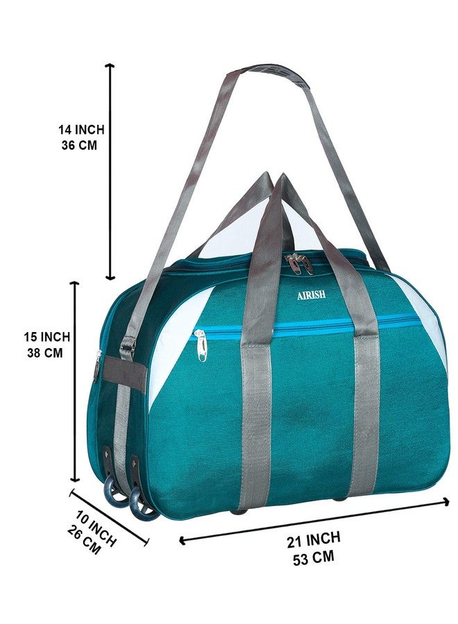 Airish Polyester 30 Cms Duffle Bag(ARU-101_ Green) - Image 4