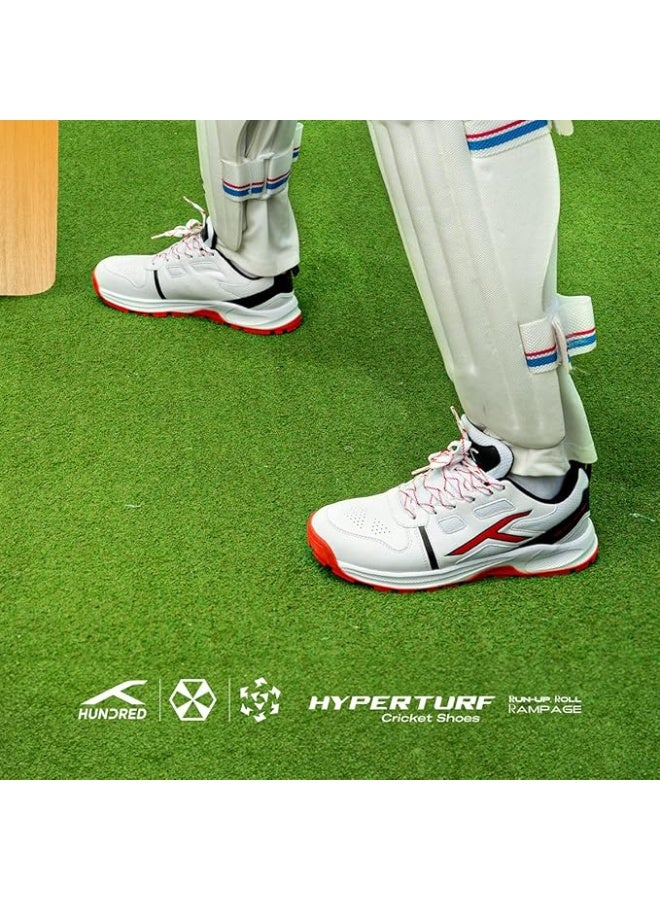 HUNDRED HyperTurf Cricket Shoes | Unisex | TerraSpike Rubber Studs | Vegan Leather/HexaFoam | Lightweight & Highly Durable | Embedded Support Plate for Stability - Image 2