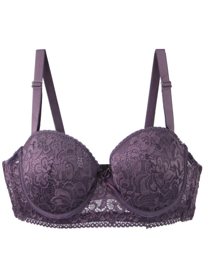 Women's Popular Large Size Bra Push-up Anti-sagging Underwired Underwear Bra Lace French Style