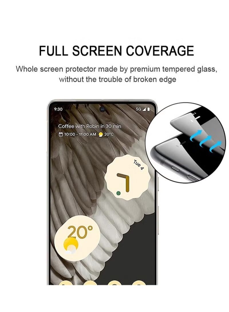 Screen Protector For Google Pixel 7 Pro Curved Edge Full Screen Tempered Glass Film - Image 2