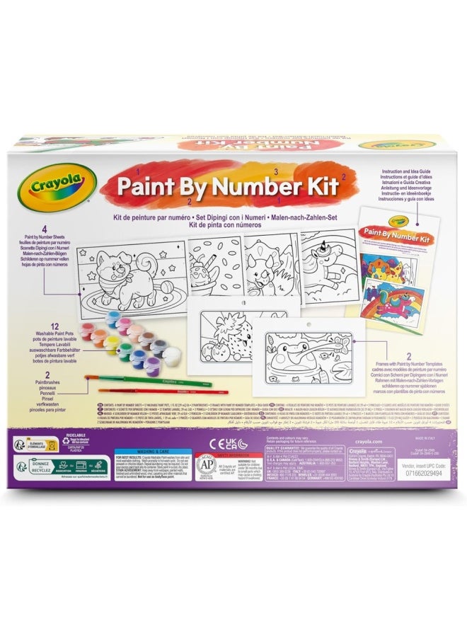 Crayola - Paint by Numbers Set, Creative Children's Activity with Tempera, from 5 Years, 04-2949 - Image 1