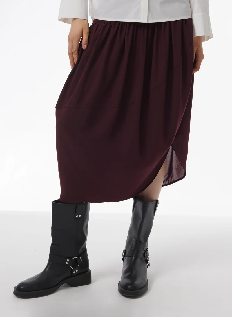 leem  Asymmetric Yoke Skirt for Women | Best Price UAE