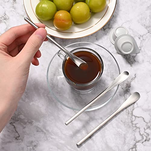 luvtree 8-Pack 5.0" / 12.8cm Stainless Steel Stirring & Mixing Spoon – Reusable Bar Tool for Coffee, Tea, Iced Drinks & Cocktails - Image 3