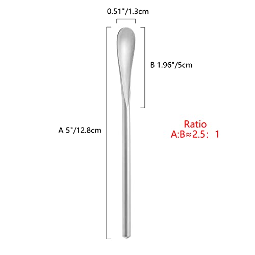 luvtree 8-Pack 5.0" / 12.8cm Stainless Steel Stirring & Mixing Spoon – Reusable Bar Tool for Coffee, Tea, Iced Drinks & Cocktails - Image 5
