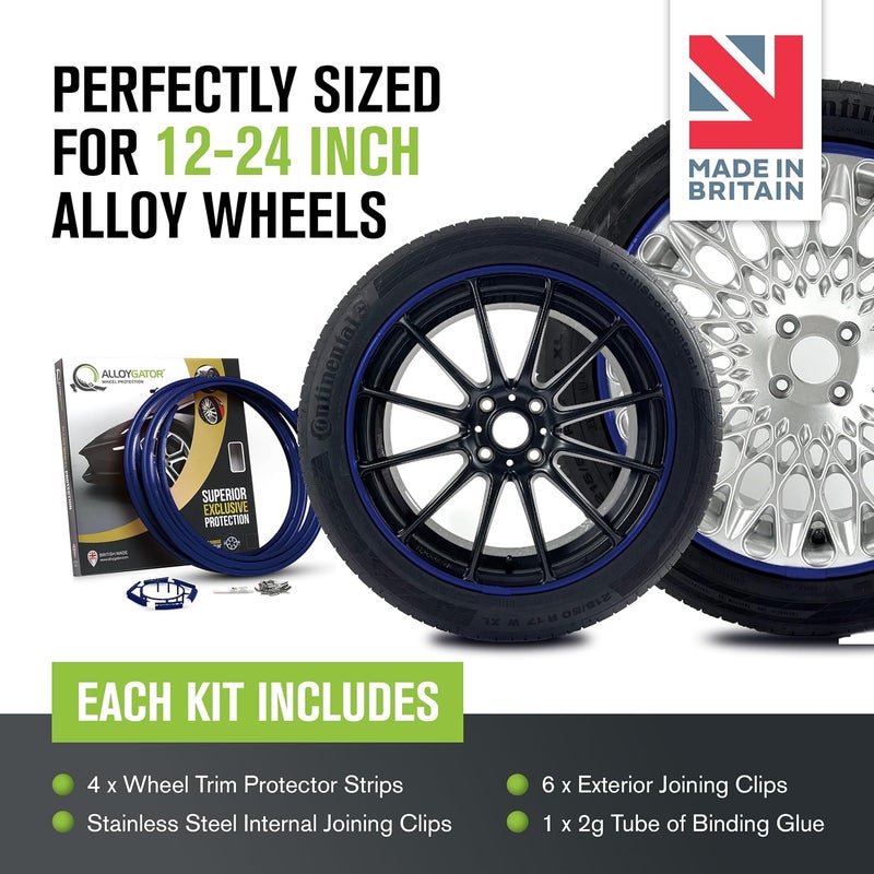 AlloyGator Wheel Protectors K4 BLUEXC - 24 Inch (4-Pack) - Image 3