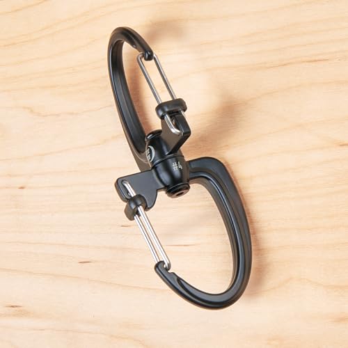 Nite Ize S-Biner 360 SlideLock Dual Carabiner, Swivel Carabiner for Keys and Gear 50 lbs, Size #4 - Image 3