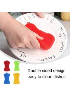 4Pcs Kitchen Silicone Dish Sponges Kitchen Scrubber Multipurpose Dish Washing Brushes for Dish Washing Cleaning - pzsku/ZA8F5D1FF6C2C5C7D3207Z/45/_/1735876068/bfa09dce-491f-4886-9d6e-44ac038c51cc