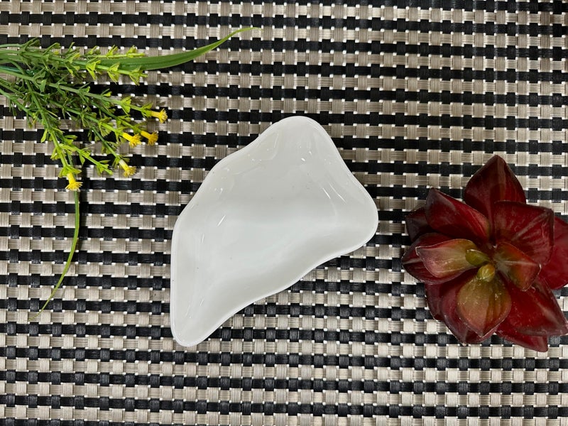 ALTAICA Porcelain White Ceramic 50ml Small Sauce Bowl Set of 2 Mini Dip Bowls for Serving Chutney, Salsa, Pickle, Sauce - Unique Shape - Image 4
