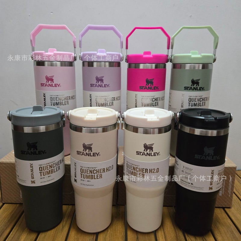 Portable Stanley 2nd Gen 30oz Stainless Steel Car Thermos Mug - Image 2