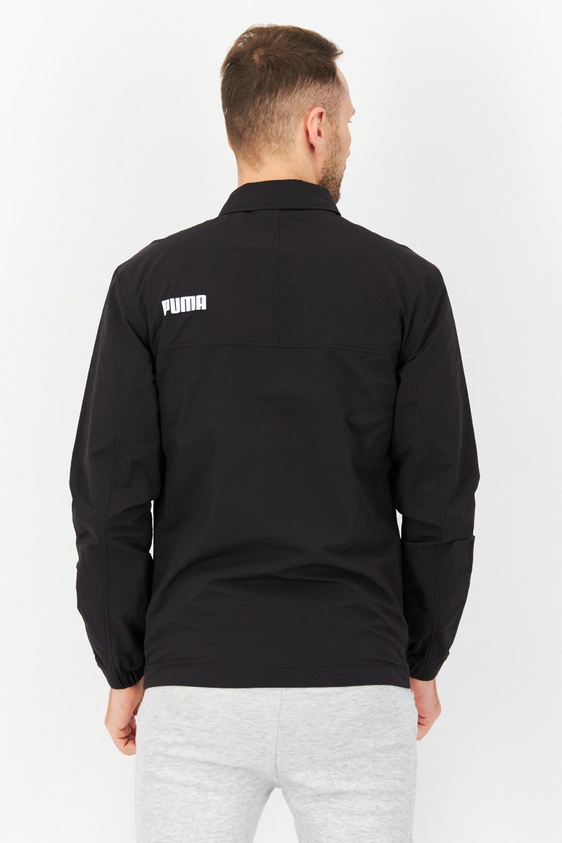 PUMA Men Sportswear Fit Brand Logo Full Zip Jacket, Black - Image 3