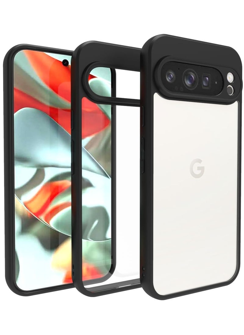 Case for Pixel 9 Pro XL Shockproof Crystal Clear Hard Back Cover [Anti-Yellowing] Case Edge TPU Bumper Protection Transparent Back Cover Case for Pixel 9 Pro XL  - Image 1
