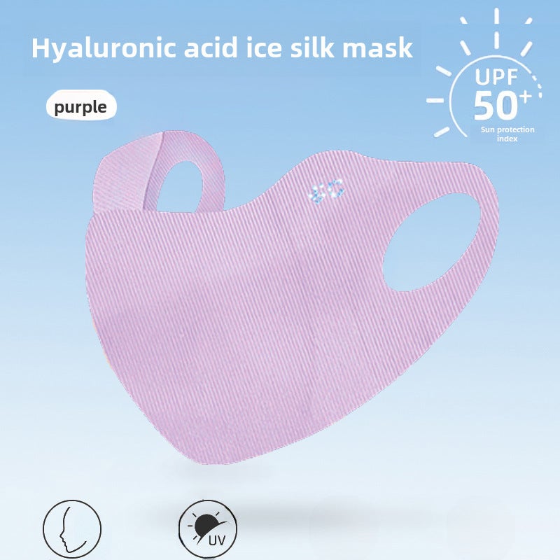 Generic 3D Hyaluronic Acid Mask Breathable Summer UV Protection Purple [hyaluronic acid]]