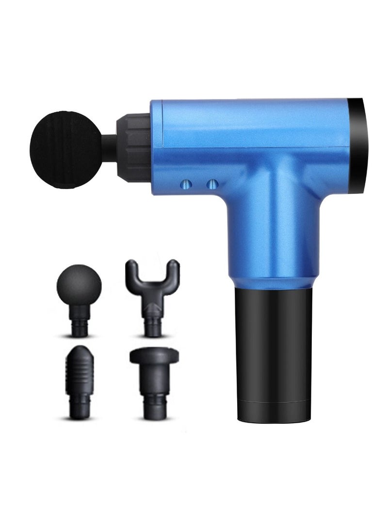 Yuwell Deep Tissue Massage Gun With 4 Massage Heads Muscle Massager Gun For Athletes Powerful Portable Electric Handheld Deep Tissue Body Massager Gun Neck Massager Gun 6 Adjustable Speed Moods - Image 1