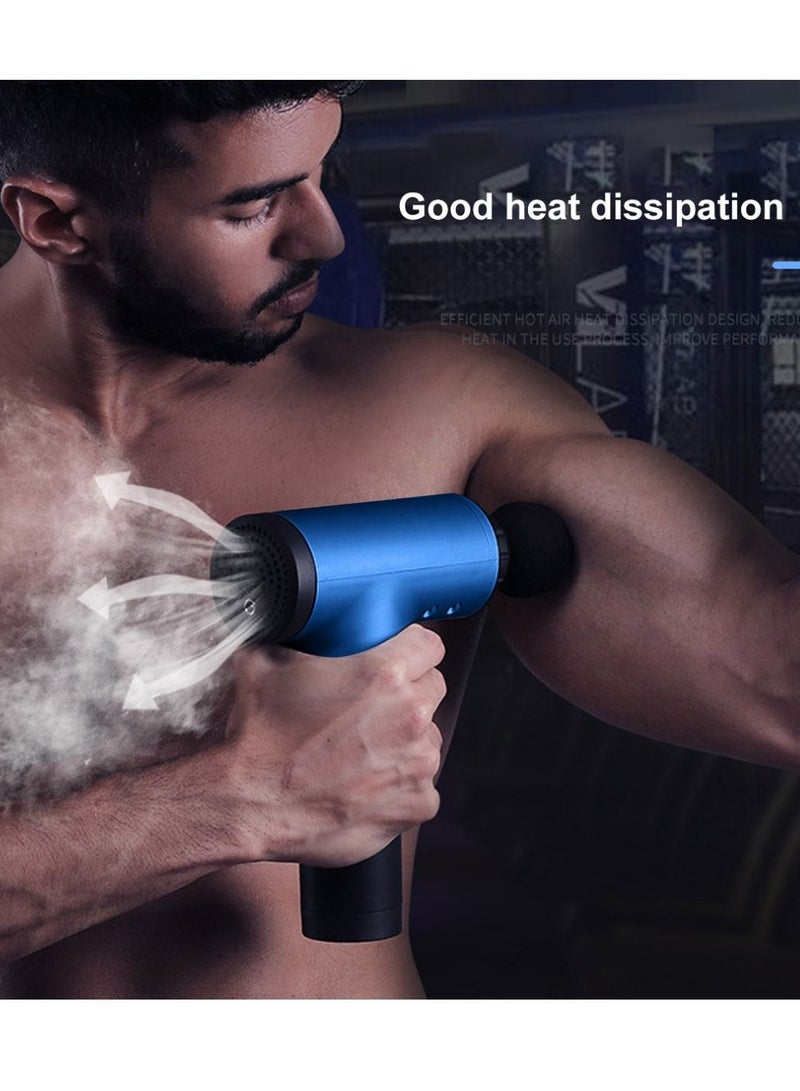 Yuwell Deep Tissue Massage Gun With 4 Massage Heads Muscle Massager Gun For Athletes Powerful Portable Electric Handheld Deep Tissue Body Massager Gun Neck Massager Gun 6 Adjustable Speed Moods - Image 4