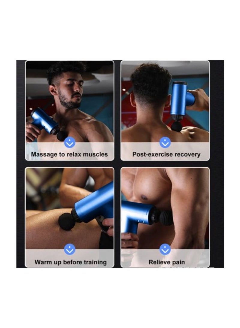 Yuwell Deep Tissue Massage Gun With 4 Massage Heads Muscle Massager Gun For Athletes Powerful Portable Electric Handheld Deep Tissue Body Massager Gun Neck Massager Gun 6 Adjustable Speed Moods - Image 3