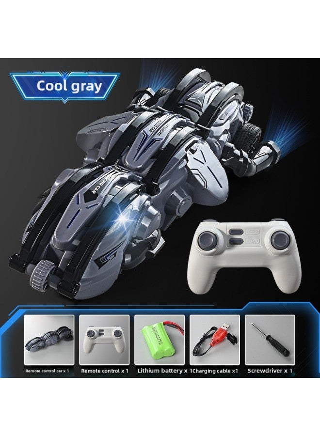 Cross-border New Deformed Tumble Car 2.4G Variable Speed Tumble Stunt Caterpillar Remote Control Racing Cool Sci-fi Car 