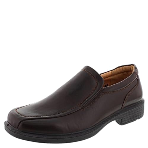 Deer Stags Men's Greenpoint Dress Shoes Comfortable Slip On Formal Loafers for Weddings, Church, Office, Prom / Dark Brown / Men’s 7.5 - Image 1