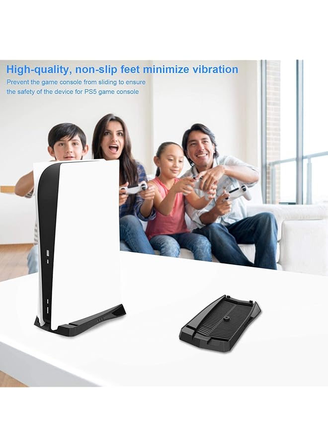 erorex Console Vertical Stand Built In Cooling Vents And Non Slip Feet Steady Base Mount Compatible With Playstation 5 Ps5 Disk Version Game Console For Ps5 Disk Edition - Image 5