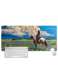 Y&D Van Gogh'S Oil And Landscape Paintings Gaming Mouse Pad Extended Large Mat Desk Pad Stitched Edges Mousepad Long Mouse Pad And Non-Slip Rubber Base Mice Pad 800X300X4mm 