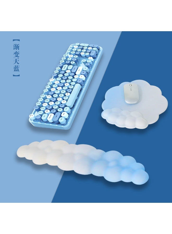 NeeMee Cute cartoon silicone anti-slip wrist rest mouse pad for computer and office use. - Image 1