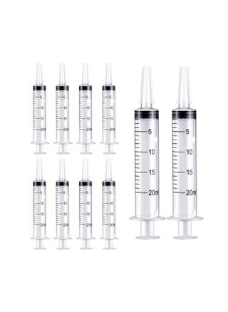 20ml Plastic Syringes (Pack of 10), Pipettes,Individually Packaged, Ink or Glue Applicators, pet feeding - pzsku/ZA8F65EA37BEA5C57D25CZ/45/_/1722071044/88300552-a45e-4544-94e4-bad4f4e8f962