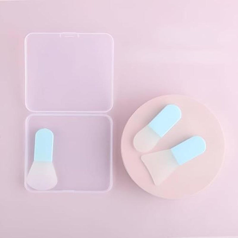 Essential Face Mask Brushes, Mini Travel Makeup Spoon Cosmetic Mask, 3 Piece Soft Silicone Brush Set for Skin Treatment Applicator - Image 1