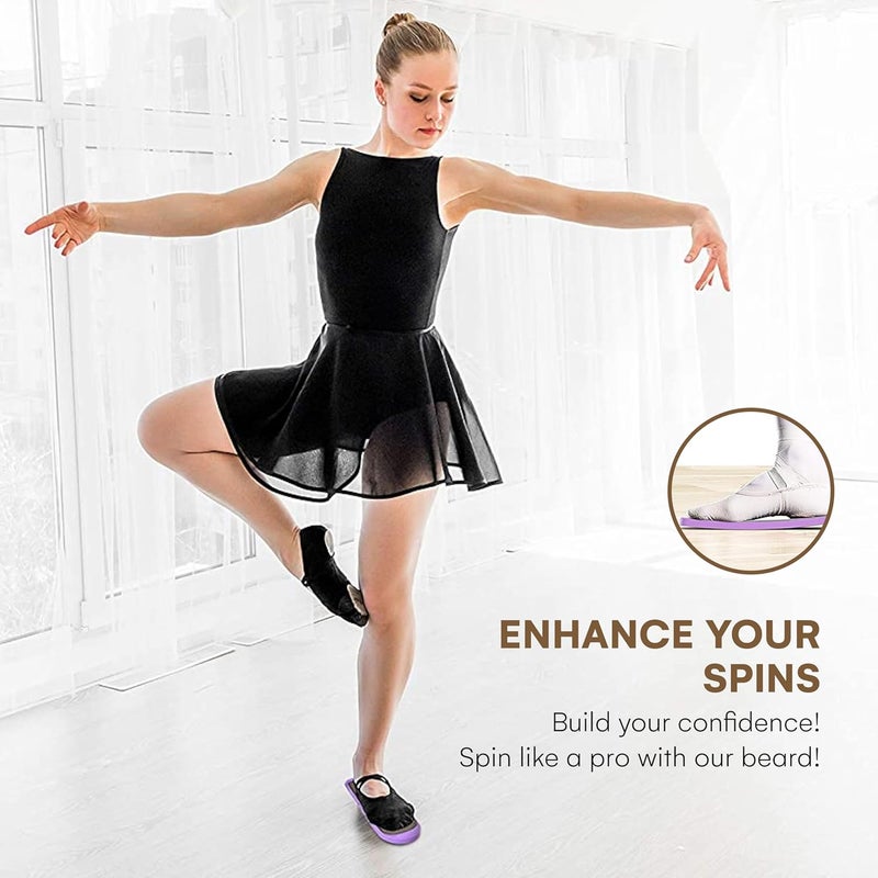 flybold Wall-Mounted Ballet Barre with Turning Board and Premium Wooden Bar - Home Workout and Dance Equipment - Rust, No Wobble - 4ft, 1.5ft Diameter - Multiple Colors - Image 4